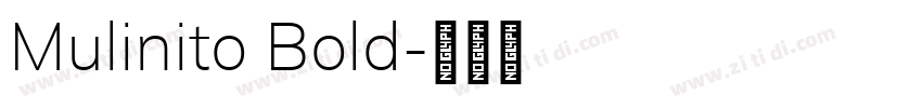 Mulinito Bold字体转换